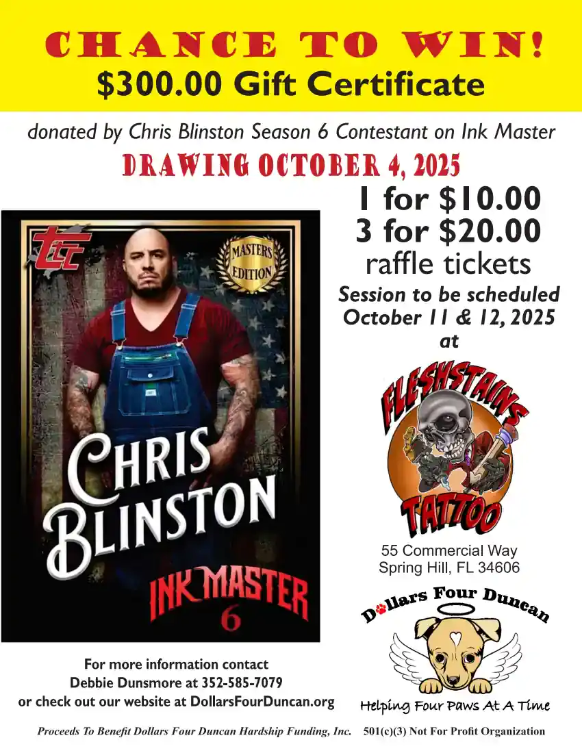 Chris Blinston - Ink Master Raffel