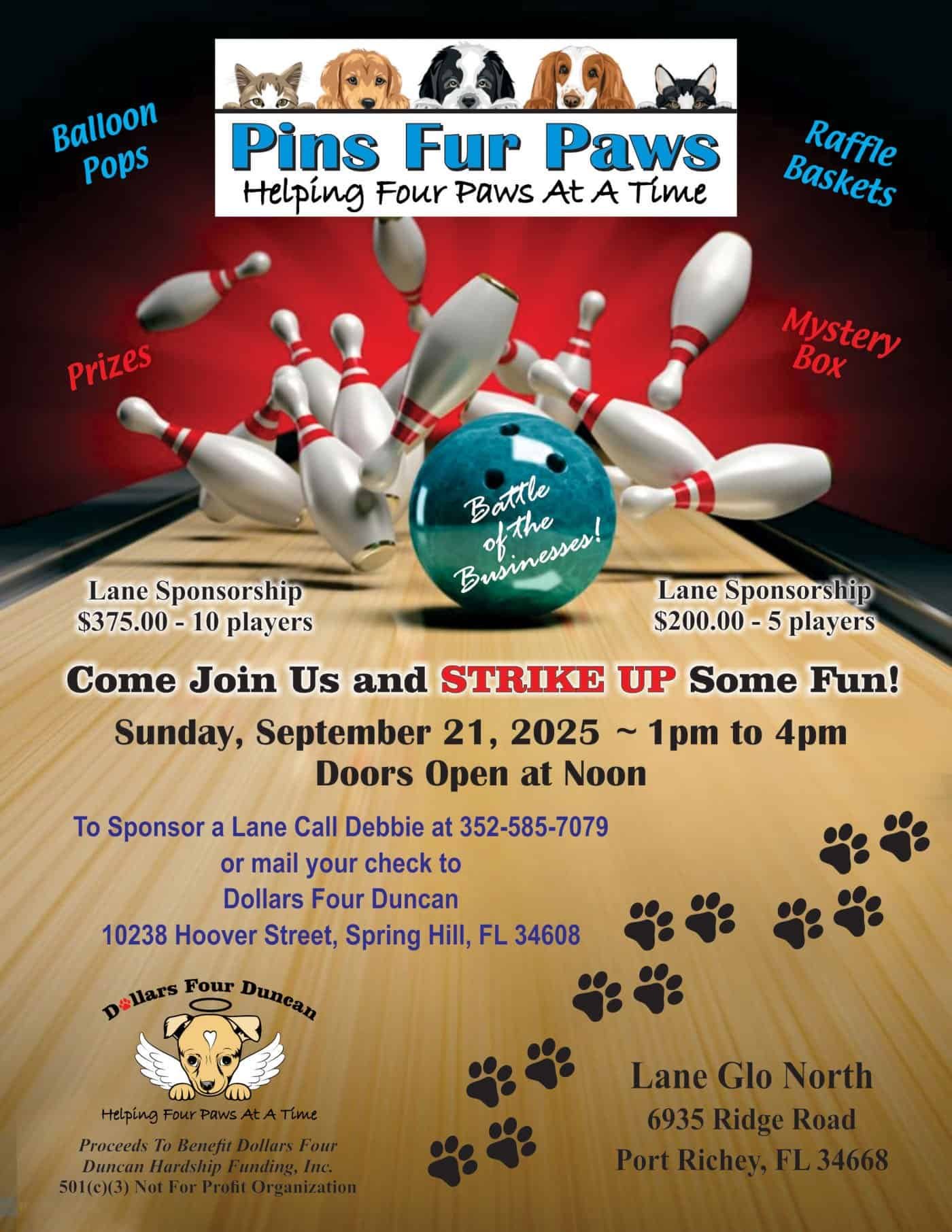 Pins Fur Paws Event