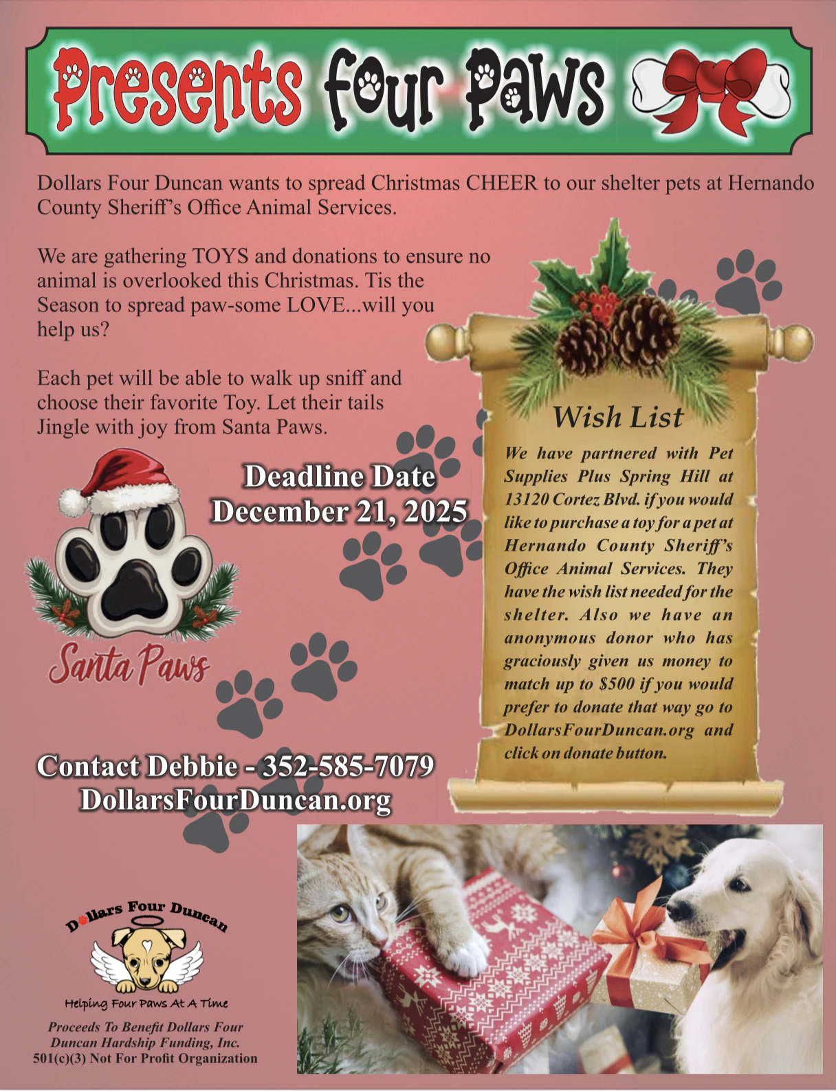Presents Four Paws event