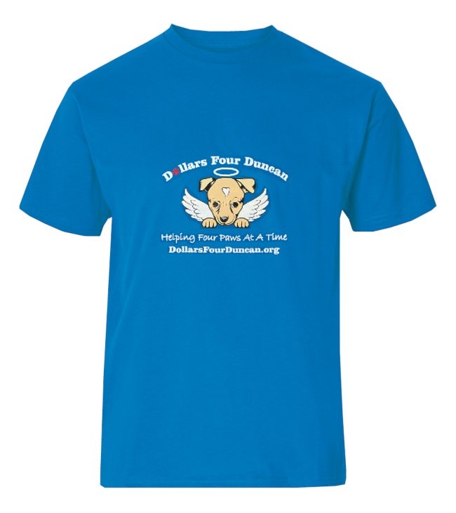 Dollars four Duncan T-Shirt Blue Back View